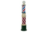 Restored Freestanding Barber Pole