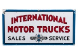 International Motor Trucks Porcelain Sign