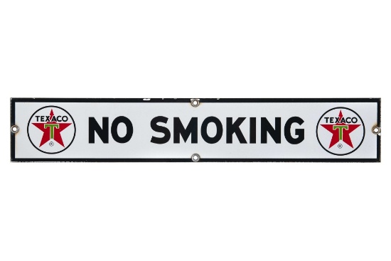 Texaco No Smoking Porcelain Sign