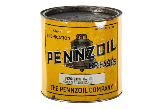 Early Pennzoil Gear Lubricant Grease Can