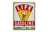 Life Gasoline Porcelain Pump Plate