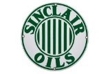 Sinclair Oils Porcelain Sign With Stripes