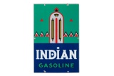 Indian Gasoline Porcelain Pump Plate