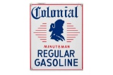Colonial Regular Gasoline Porcelain Pump Plate