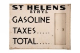 St. Helens Ethyl Tin Pricer Flange Sign