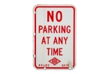 No Parking California State Auto Assn. Sign