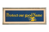 Good Year Protect Our Good Name Framed Ad