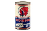 Rare Red Indian Aviation Motor Oil Can