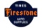 Firestone Tires & Auto Supplies Porcelain Sign