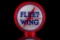 Fleet Wing Gasoline Red Hull Gas Pump Globe