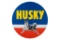 Rare Husky Gasoline Porcelain Sign