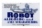 Rare Robot Aligning & Axle Porcelain Sign