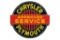 Chrysler Plymouth Approved Service Porcelain Sign