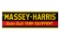 Massey Harris Farm Equipment Porcelain Sign