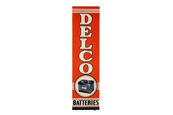 Delco Batteries Tin Sign