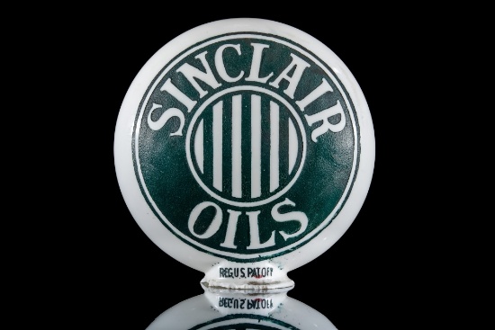 Sinclair Oils Striped Op Globe