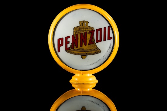 Early Pennzoil Gasoline Gas Pump Globe