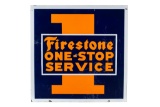 Firestone One-stop Service Porcelain Sign