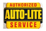 Authorized Auto-lite Service Tin Flange Sign