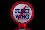 Fleet Wing Gasoline Red Hull Gas Pump Globe