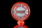 Early Illinois Oil Torpedo Gasoline Gas Pump Globe