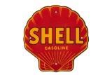 Shell Gasoline Porcelain Pump Plate