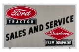 Ford Tractor Parts & Service Porcelain Sign