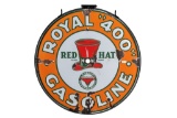 Rare Red Hat Royal 400 Porcelain Sign