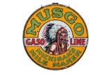 Musgo Michigan's Mile Maker Porcelain Sign