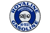 Rare Royaline Gasoline Porcelain Sign