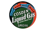 Rare Cosden Liquid Gas Porcelain Sign