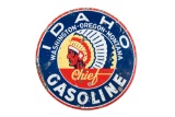 Rare Idaho Chief Gasoline Porcelain Sign