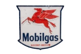 Mobilgas Neon Porcelain Shield Sign