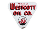 Westcott Oil Co. Be Oil Wise Porcelain Sign