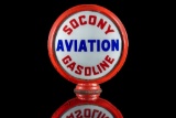 Early Socony Aviation Gasoline Gas Pump Globe