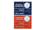 Standard Gasoline Porcelain Pricer Sign