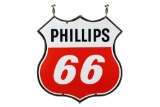 Phillips 66 Porcelain Badge Sign