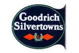 Goodrich Silvertowns Porcelain Flange Sign