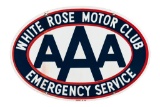 White Rose Motor Club Aaa Porcelain Sign