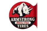 Armstrong Rino-flex Tires Tin Flange Sign