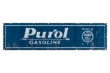 Purol Gasoline Horizontal Porcelain Sign