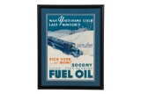 Socony Fuel Oil Framed Advertisement