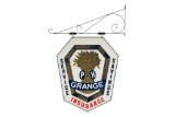 Nos Grange Insurance Tin Sign W/ Bracket