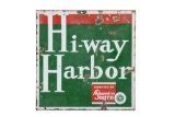 Auromotive South Highway Harbor Porcelain Sign