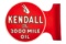 Kendall Motor Oil Tin Flange Sign