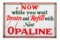 Sinclair Opaline Motor Oil Porcelain Sign