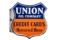 Union Oil Credit Cards Porcelain Flange Sign