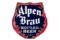 Rare Alpen Brau Beer Porcelain Sign