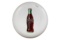 Coca Cola Button White With Bottle