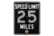 Auto Club Of So. Cal. Speed Limit Porcelain Sign